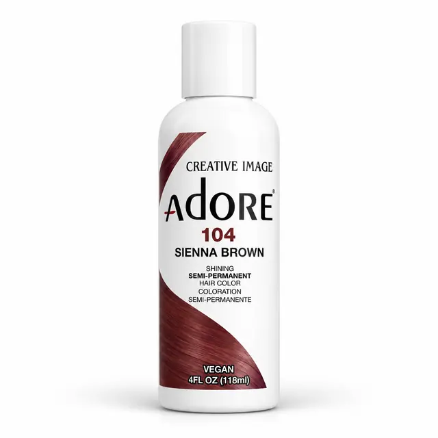Adore Semi Permanent Hair Color 104 – Sienna Brown 118ml