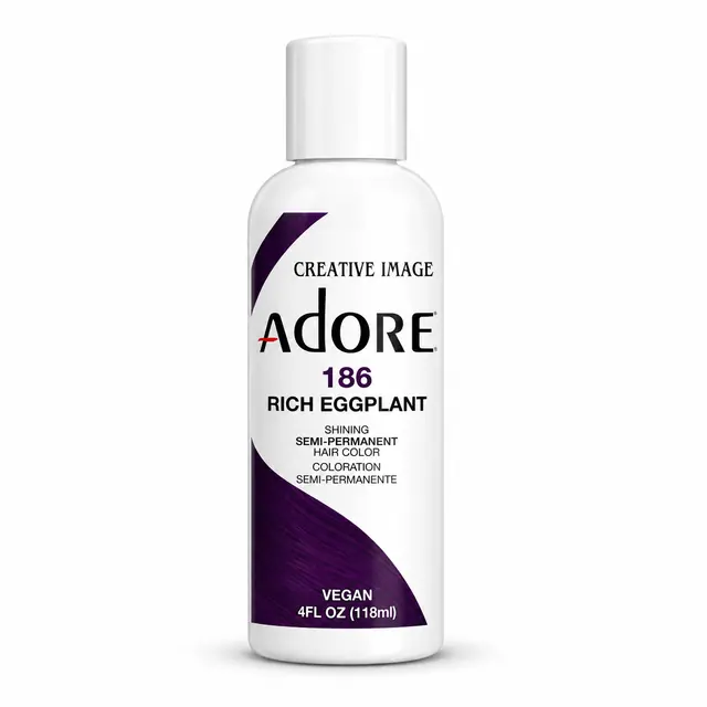 Adore Semi Permanent Hair Color 186 – Rich Eggplant 118ml